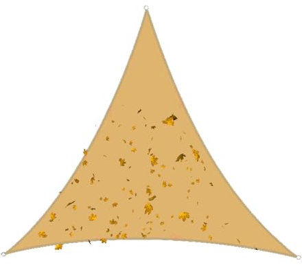 HUJZJY Tenda Vela Ombreggiante Triangolare 6x6x6m, Telo Tenda da Sole Parasole, Telo per Tenda da Sole Impermeabile, Telo Tenda da Sole per Esterno, Tenda Parasole da Balcone