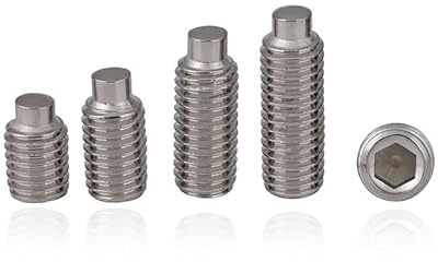 GB79 304 Acero inoxidable DIN915 M3 M4 M5 M6 M8 Juego de terminales macho Perno Grub Tornillo de extremo convexo Interior Hexagonal Hexagonal sin cabeza(Color:16mm,Size:M8 10PCS)