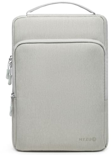 HYZUO 14-15 Pollici Borsa Laptop per MacBook Air 15 M4 M3 M2, MacBook Pro 15, XPS 15 Plus, 15 Surface Laptop, Custodia per Notebook per 14 Dell HP Lenovo ThinkPad Asus Acer Huawei, Grigio Chiaro