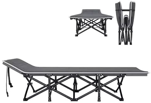 Reisebett Erwachsene Tragfähigkeit 200 kg Platz Sparen, Campingbett Klappbar Extra Breit 190 X 67 X 35 cm, für Büro, Begleitung und Camping