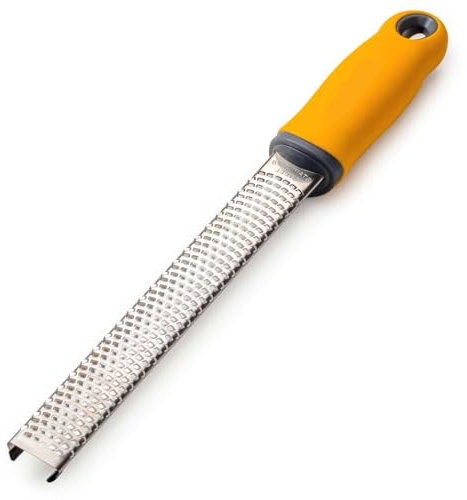 Lemon Zester & Grater for Cheese, Ginger, Garlic, Nutmeg with Length of 12.7 (Yellow).zester Grater