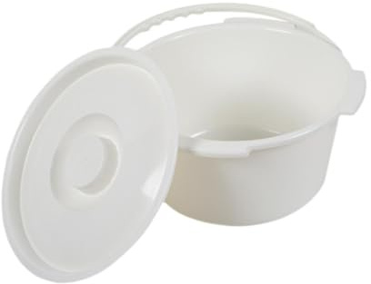 Amagogo Toiletteneimer, Eimerbehälter, multifunktional, leicht zu tragen, praktischer Toiletteneimer, halber Eimer für Toilettenstuhl für Hotel