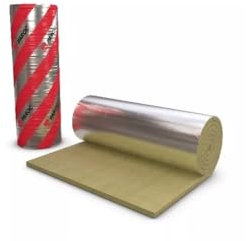 PAROC HVAC Lamella Mat AluCoat alukaschiert Steinwolle Lamellenmatte mit Alu 20mm - 10m x 1m