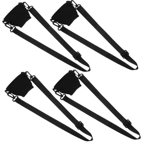 HOUDERCO 4sets Flexible Wine Glass Straps Insulated Sleeves Adjustable Neck Belt Drink Carrier Handle for Travel Outdoor