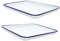 COLLBATH Set di 2 Teglie da Forno Smaltate in Stile Vintage 26x18 Cm Rettangolari Lavabili in Lavastoviglie Multifunzionali per Uso Domestico E nei Ristoranti.