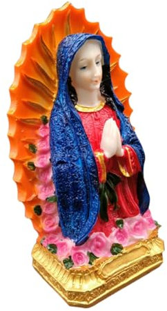 IMIKEYA Desktop-Dekoration Der Jungfrau Maria Aus Kunstharz – Robuste Und Leichte Statue Für Zuhause Büro Kirche