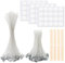 Kerzendocht Set, 50 Stück Kerzendochte für Kerzen, Rauchfrei Kerzendocht, Kerzen Selber Machen Set,für die Kerzenherstellung Candle DIY (10cm/20cm)
