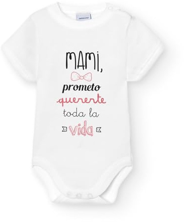 BABIDU Body Bebé Personalizado con Frases Divertidas y Originales - Para Papá, Mamá, Tía, Padrinos y Abuelos - Body Bebé Manga Corta 100% Algodón - Regalo Recién Nacido - Ropa Bebé Niño y Niña Unisex