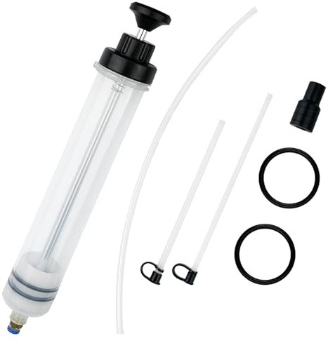 Dalephoric 500ml Ölabsaugpumpe, Ölabsaugspritze, Ölflüssigkeitsextraktor | Ölspritze Absaugpumpe, Ölabsaugpistole Flüssigkeitsabsauger, für Bremsflüssigkeit, Getriebeöle, Kühlmittel, Motor
