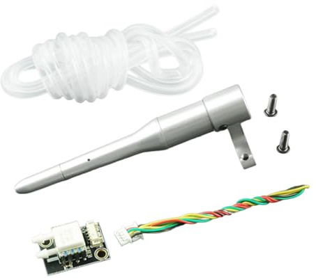 predolo Kit de compteur de anémométrique, tube de Pitot FPV, instrument d'aviation robuste PT60 pour le contrôle de vol, tube de Pitot DIY pour, Type Px4