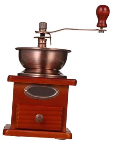 GALPADA Moulin à Café Manuel Bois avec Poignée Broyeur à Grains Pratique Capacité Importante Facile à Utiliser pour Café Fraîchement Moulu Maison ou Au Bureau