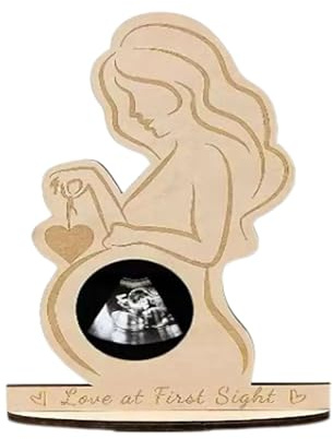 Regalo per gravidanza, per foto a ultrasuoni, per la gravidanza, per immagini a ultrasuoni, in legno, regalo per la mamma in attesa