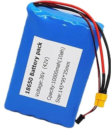 Batería Bicicleta eléctrica 36V 10Ah Batería Recargable Litio con BMS Batería recargable de iones de litio para patinetes eléctricos y bicicletas eléctricas de equilibrio 36V 10Ah,XT60+SM
