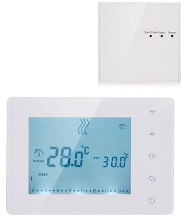 AYJYZHIAG Termostato Wireless for regolatore di Temperatura della Caldaia a Gas Radiofrequenza Riscaldamento Ambiente Alimentato da Batteria AA BOT-X306(X306 Kit (No WiFi))