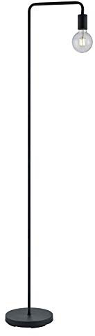 Trio Leuchten Diallo 408000132 - Lampada a stelo in metallo nero opaco, 1 lampadina E27