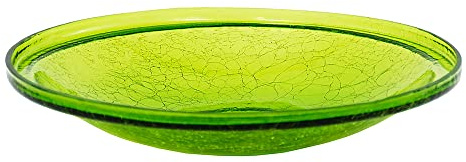 Achla Crackle Glasschale, 35,6 cm, Farngrün