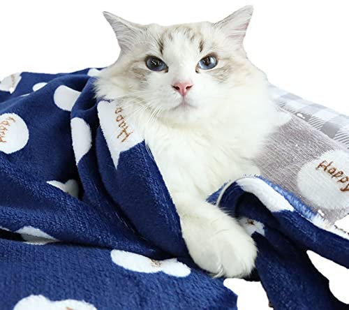 Hochwertige, gemütliche Katzendecke, Winter-Flanell-Überwurf, superweiche Kätzchenbettmatte, gesteppte Decke, wärmende Haustierdecke, waschbar