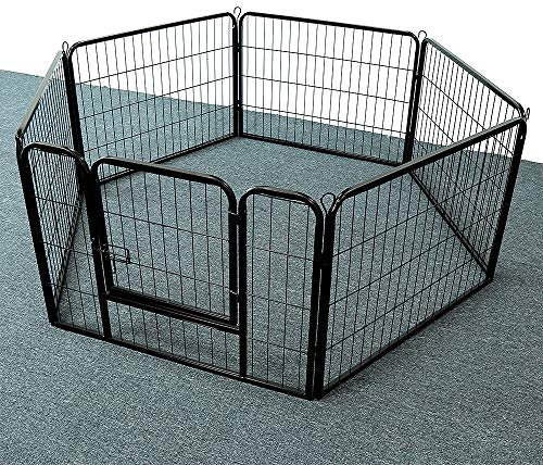 Kinderzäune, Treppenschutz für Kinder, Sicherheitsbarriere für Hunde, Schutzgitter für Kamin, Metall - 5 Stück (80 x 60 cm 6 Stück)