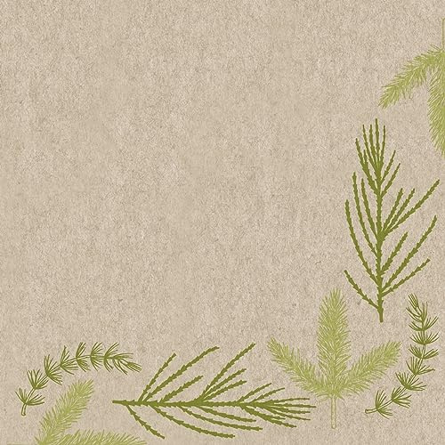 25 kleine Cocktail-Servietten aus Recycling-Papier Weihnachten Gefunden im Wald als Tischdeko. Papierservietten mit Motiv. Auch für Decoupage und Serviettentechnik 25x25cm