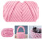MeYuxg Chunky Yarn Rosa, 25M Chunky Wolle Superweicher Waschbarer, Stricken & Selbermachen Armstricken Wolle für Dicke Wolle zum Stricken, Handstrickgarn, Grobstrick (500g)