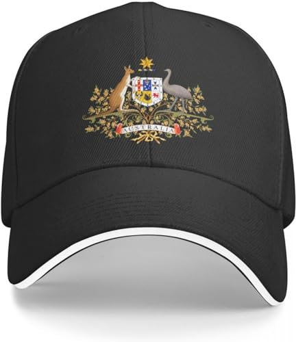 Baseballkappe Hip Hop Sonnenhut Australien Wappen Baseballkappe Benutzerdefinierte Kappe Luxushut Sportkappen Designerhut Männer Hüte Frauen
