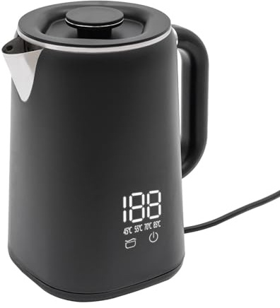 Bouilloire Electrique, 1,7 L, Bouilloire Réglage Température 5 Niveaux, Bouilloire Électrique Intelligente Avec Affichage Numérique Température, Arrêt Automatique Et Protection Contre