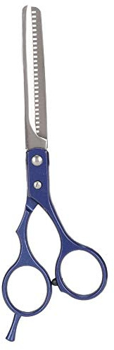 Forbici per sfoltire Forbici con lama dentata per tagliare i capelli per uso domestico in alluminio da parrucchiere blu per salone e uso domestico