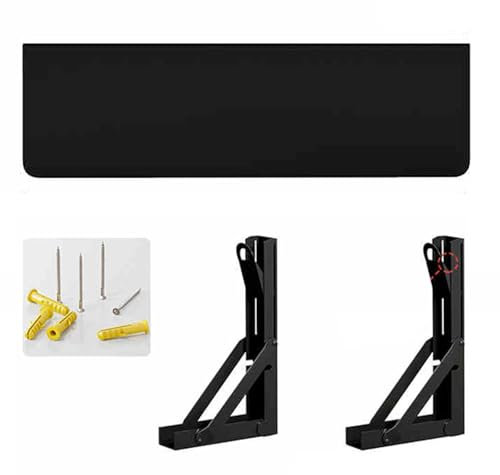 LRHELPBNR Wandtisch Klappbar, Wandklapptisch Für Küche Zimmer Wohnzimmer Kinderzimmer, Kleiner Wandtisch Für Küche, Balkon Outdoor(D,80x40cm/31.5x16in)