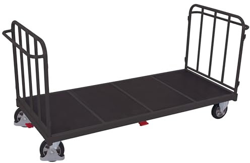 Schwerlastwagen 1875x900x1105 mm Traglast 1200 Kg mit 2 Stirnwänden anthrazit