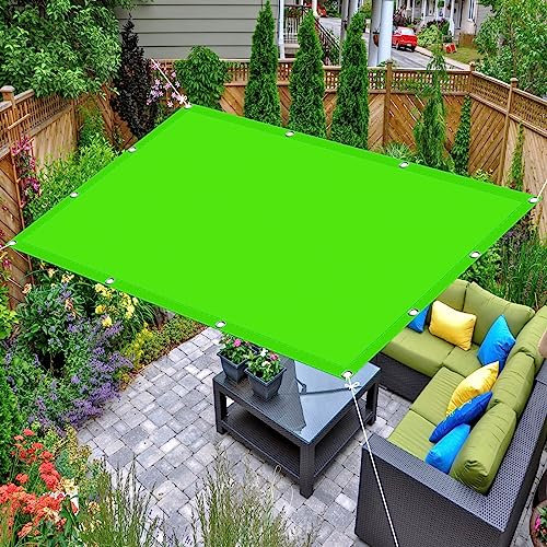Sonnensegel, wasserdicht, rechteckig, 2 x 6,5 m, reißfest, Vordach, Markise, Sichtschutz für Außenbereich, Garten, Terrasse, Hof, Party, Leinwand, Pavillon, Pergola