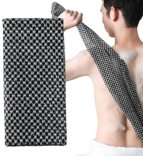Body Scrubber Exfoliator Towel - Peeling Duschbad, langes Luffa-Peeling | Scrubber Exfoliator Hinterbeine Körper Badereinigung, Exfoliator Bath Scrub Luffa für Männer Frauen Kinder
