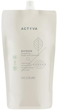 Actyva - Purezza Shampoo, Antiforfora ad Azione Esfoliante e Purificante del Cuoio Capelluto, a base di Pepe Nero e Tè Verde - 500 ml