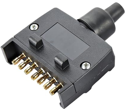 Adaptador de enchufe para remolque, adaptador para coche, duradero, compacto, plano, resistente al agua, para camping, coche y exterior