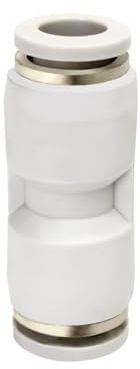 Supkancl Raccords de Tuyau pneumatiques PG, diamètre extérieur 4, 6, 8, 10, 12, 14, 16 mm, raccord Droit à réduction Rapide, raccord de Tuyau d'air Blanc, 1 pièce(PG10-6)