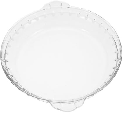 ERINGOGO Tortiera in Vetro Rotonda Da Teglia Per Torta Da Forno Copripiatti Per Microonde Piatto Da Dessert in Vetro Per Antipasti Snack Frutta e Insalata Di Pasta