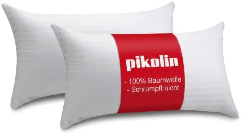 PIKOLIN Pack 2 Fundas Almohada Algodón Cutí 70x45cm Transpirable