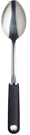 MasterClass Cucchiaio da cucina con impugnatura morbida, acciaio inox, 33,5 cm