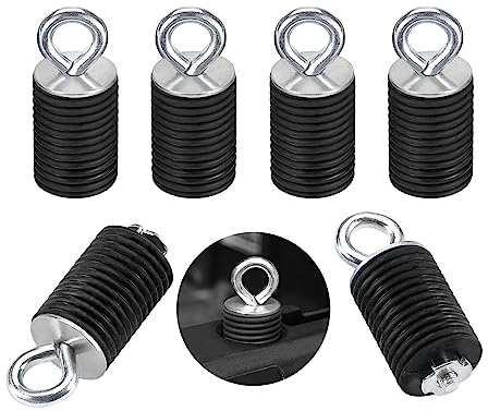 Kemimoto Motorradspiegel Schrauben M10 M8 Spannanker kompatibel mit Polaris Ranger 1000 XP 900 XP 800 700 500 570 General 1000 Lock Mount Ranger Zubehör mit 4,8 cm Loch (6 Stück, schwarz) | Kompatibel mit Polaris Ranger 1000 XP 900 XP 800 700 500 570 General 1000 Schlosshalterung | Bettanker Zubehör