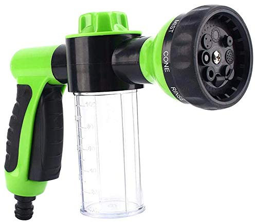 Goolsky Pulvérisateur à mousse pour jardin, buse de mousse, distributeur de savon pistolet pour lavage de voiture, animaux domestiques, douche, plantes d'arrosage