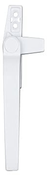 Fenstergriffe aus Aluminiumlegierung, links/rechts, kindersicher, Fenstergriffe für Doppelverglasung, Fenstertür (links – weiß), Fensterschließer