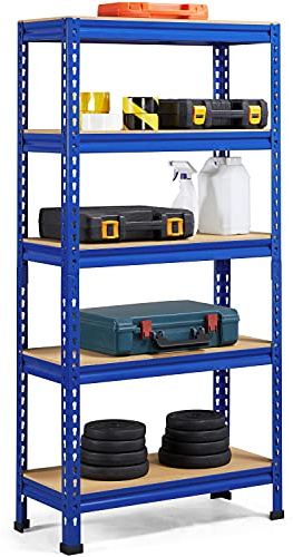 Yaheetech Estanteria Almacenaje Metalica Galvanizada 150x70x30cm | Estanteria de Cargas PesadasEstante Trastero para Hogar, Garaje, Cocina