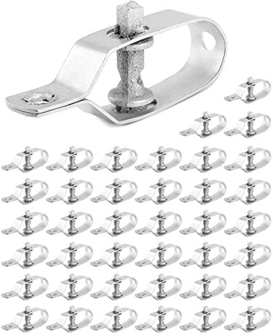 QWORK® 40 Pezzi Tenditore del Filo da 90 mm, per Recinzione, Rete, Giardinaggio