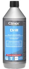 Gel CLINEX Drill, Zur Rohrreinigung, Toilettengel, WC Gel, Schnelle Aktion, Effizient, Zur Küche, zur Toilette, zum Büro, Für Waschtische Gel, 1L