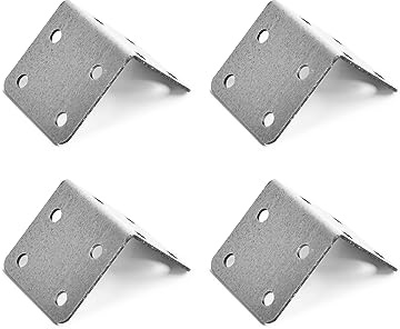 Pack of 4 SleeperFit Multi-Purpose Corner Railway Sleeper Brackets (7 Sizes Available) - DIY Repairs, Patch Jobs, Fixing, Raised Beds, Planters, Retaining Walls, Edging (65 X 120mm)