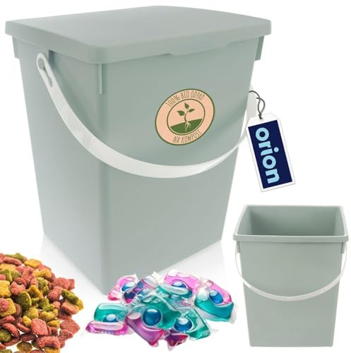 orion group Seau de rangement pour tablettes de lave-vaisselle, nourriture, poudre à laver, vert, 5,5 l