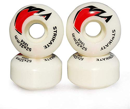 Rollschuh Rollen Indoor/Outdoor Rollschuhe Räder Skateboard Ersatzräder 100 A 52 x 32 mm doppelt neigbares Skateboard Rad hartes Rad Skateboard LKWs Straßenräder 4 Stück