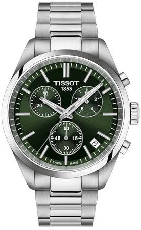 Montre Tissot PR 100 Chrono Acier cadran vert