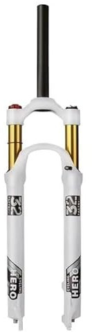 QAINKUN Federgabel Mountainbike-Gabel, 120 mm Hub, Magnesium-Aluminium-Legierung, Gabel 26 Zoll, 27,5 Zoll, 29 Zoll, Luftgabel, Achsenverriegelungskontrolle Fahrradgabel(29in SM)