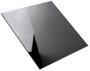 1 panneau acrylique noir en plastique mince, 200 x 200 mm, feuilles acryliques minces miroir, plaque acrylique for l'artisanat, feuille acrylique(2mm)