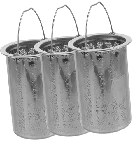 FUNOMOCYA Infuseur à Thé en Acier Inoxydable 3 Pièces, Filtre à Thé Délicat et Léger, Accessoire pour Théière pour Présent, Mailles Fines et Solide